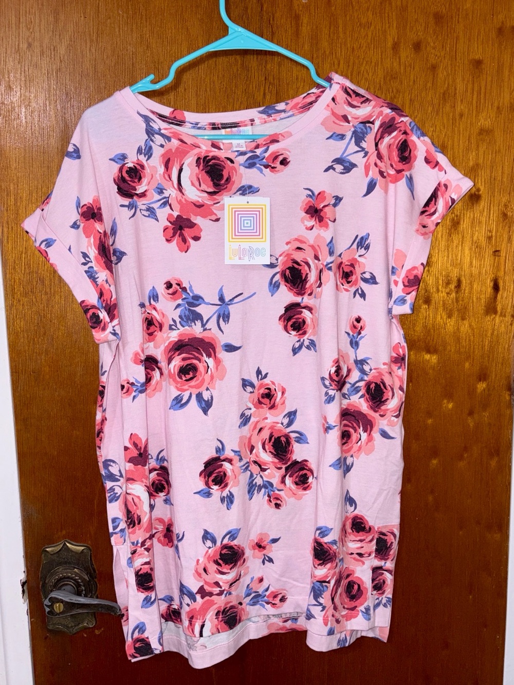 Lularoe Pink Floral Leah
